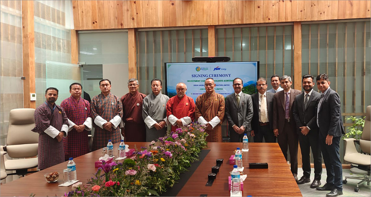 JSW Energy and Druk Green Power Corporation Sign Shareholders’ Agreement